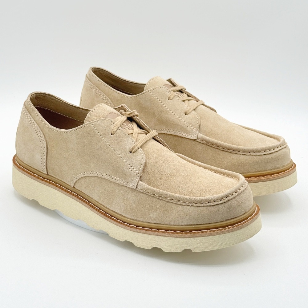 Sorel Slabtown 62 Stoic Shoes Size 10 Mens Canoe / Ceramic Suede Moc Toe NEW